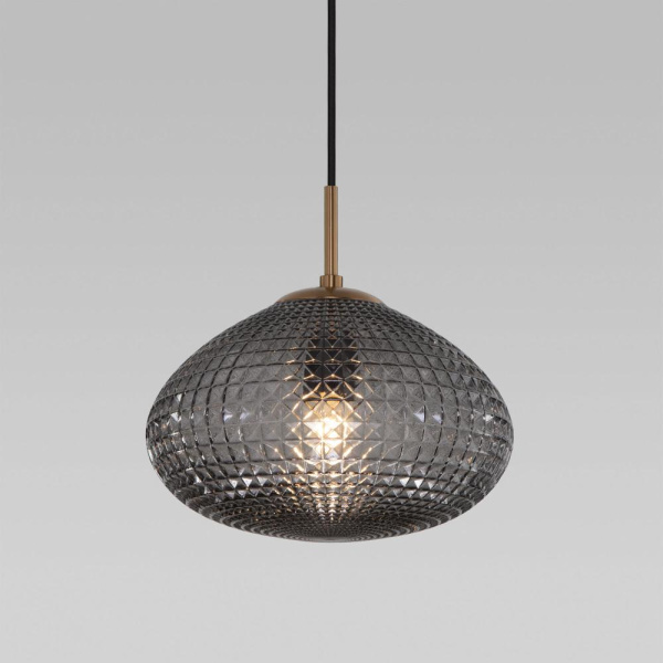 Подвесной светильник со стеклянным плафоном 50263/1 темно-серый