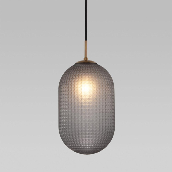 Подвесной светильник со стеклянным плафоном 50261/1 серый