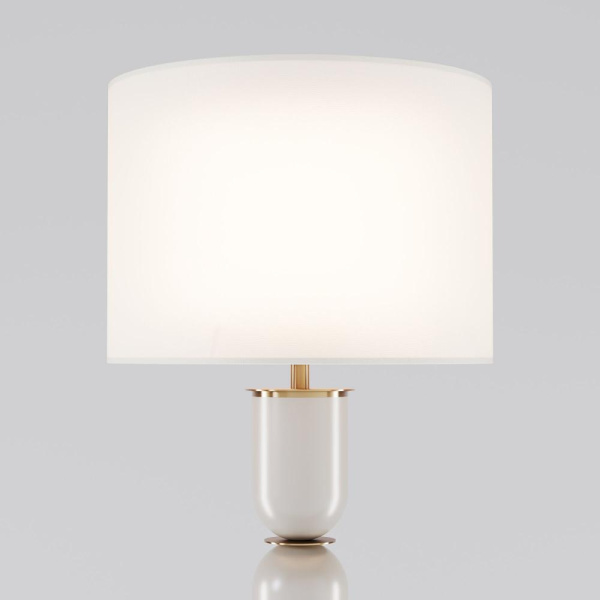 Напольный светильник с тканевым абажуром 01154/1 латунь