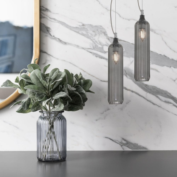 Подвесной светильник со стеклянным плафоном 50252/1 дымчатый