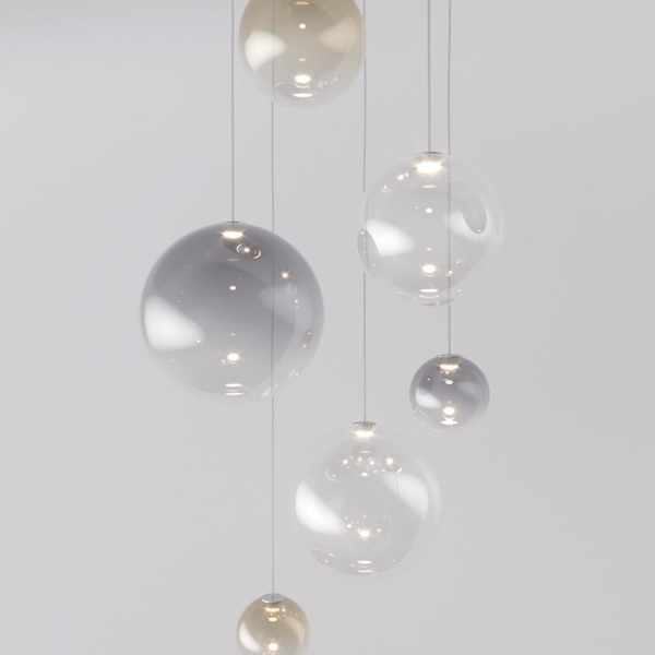 Подвесной светодиодный светильник со стеклянными плафонами 50230 LED