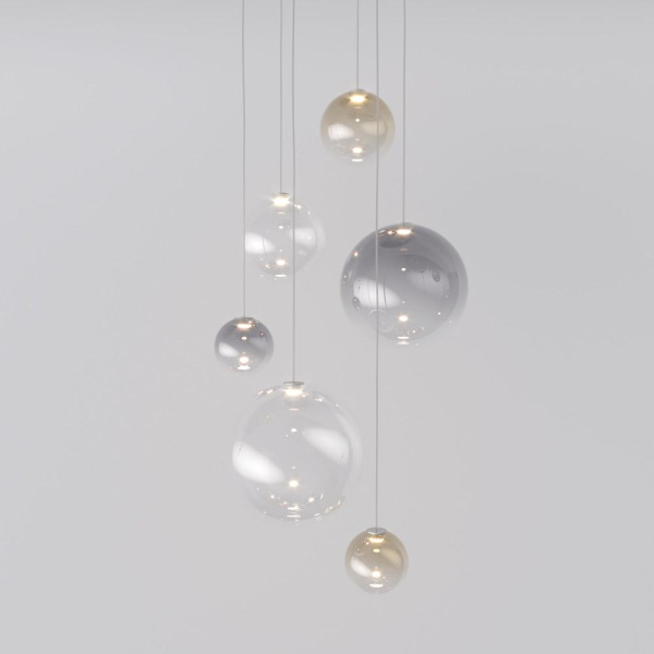 Подвесной светодиодный светильник со стеклянными плафонами 50230 LED