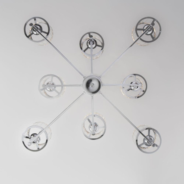 Потолочная люстра со стеклянными плафонами 60144/8 хром