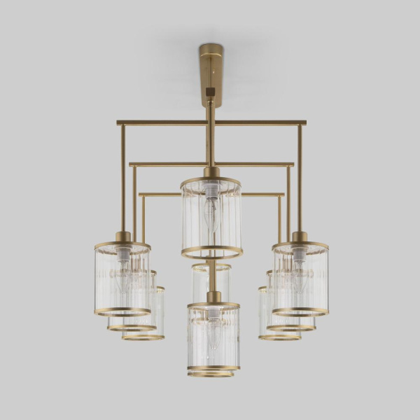 Потолочная люстра со стеклянными плафонами 60144/10 золото