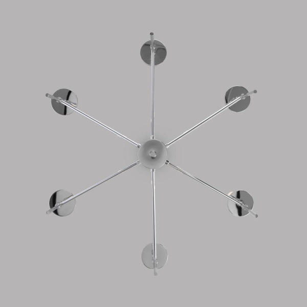 Потолочный светильник в классическом стиле 60142/6 хром