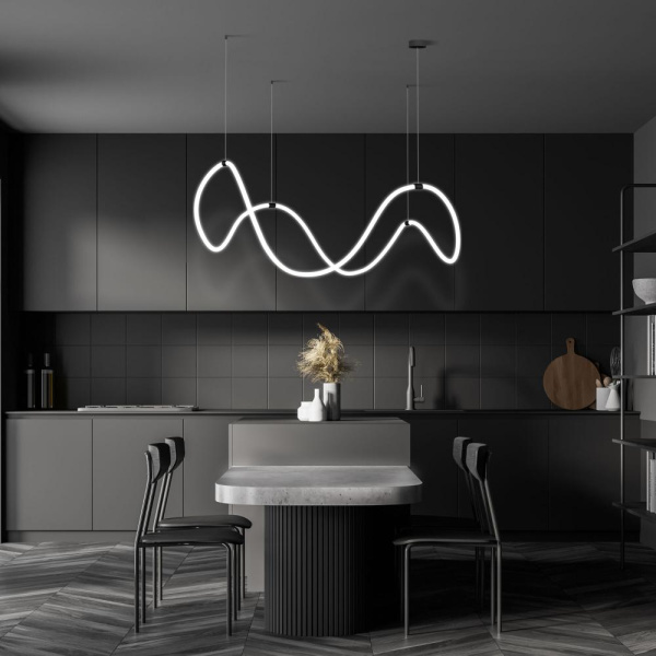 Подвесной светодиодный светильник с регулировкой цветовой температуры и яркости 90288/1 черный