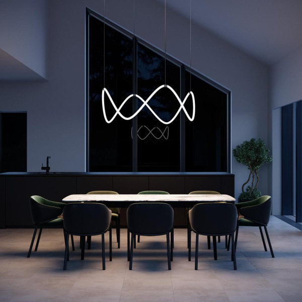 Подвесной светодиодный светильник с регулировкой цветовой температуры и яркости 90288/1 черный