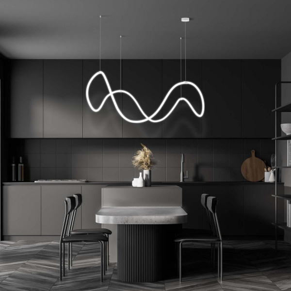 Подвесной светодиодный светильник с регулировкой цветовой температуры и яркости 90288/1 белый