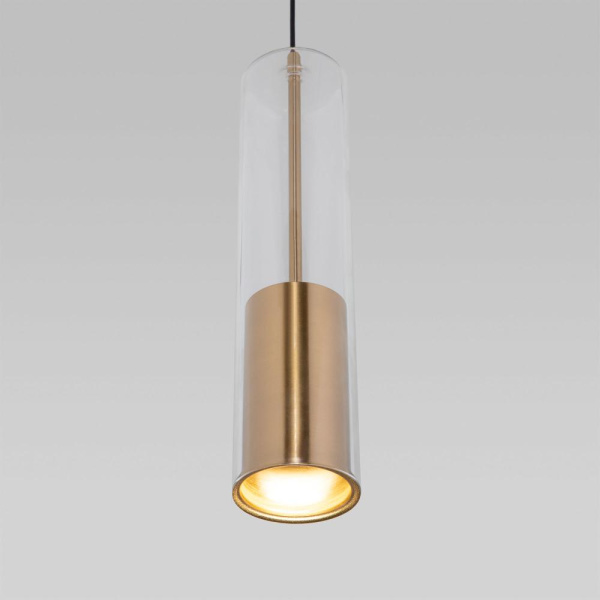 Подвесной светильник со стеклянным плафоном 50249/1 латунь
