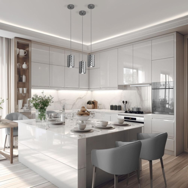 Подвесной светодиодный светильник в стиле лофт 50247/1 LED/ хром