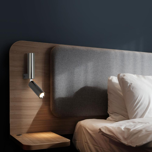 Настенный светодиодный светильник в стиле лофт 40020/1 LED хром