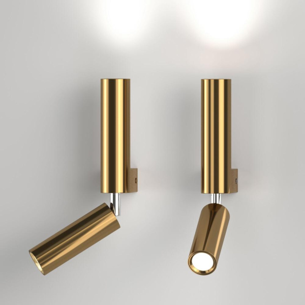 Настенный светодиодный светильник в стиле лофт 40020/1 LED латунь