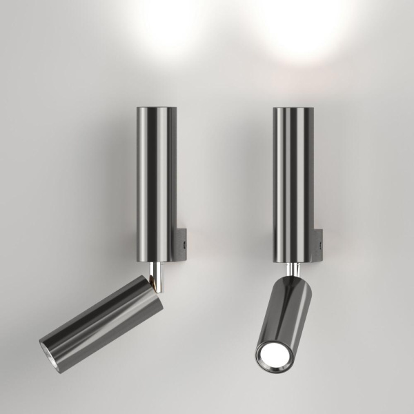 Настенный светодиодный светильник в стиле лофт 40020/1 LED черный жемчуг