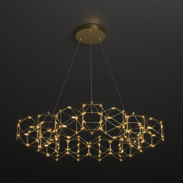 Подвесная светодиодная люстра 90169/15 медь