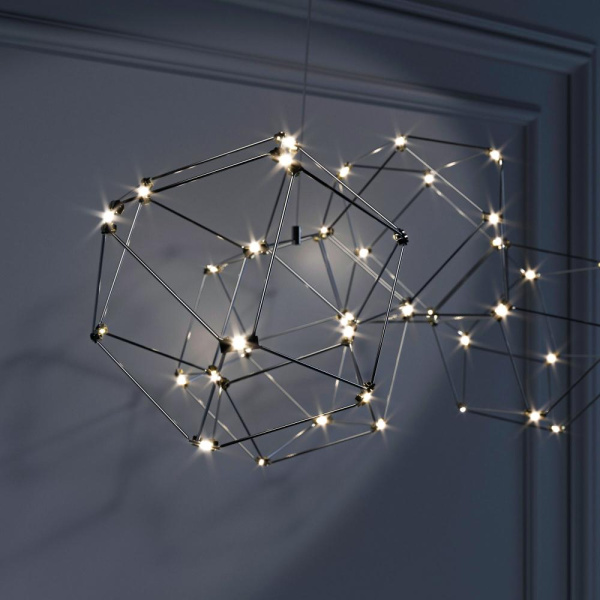 Подвесная светодиодная люстра 90168/7 черный жемчуг