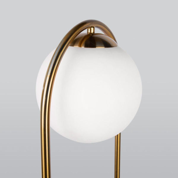 Напольный светильник со стеклянным плафоном 01139/1/ золото