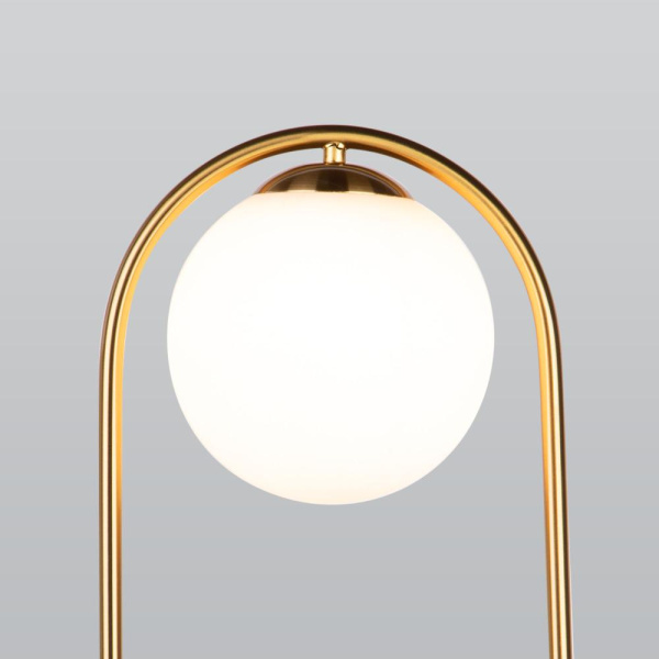 Напольный светильник со стеклянным плафоном 01139/1/ золото
