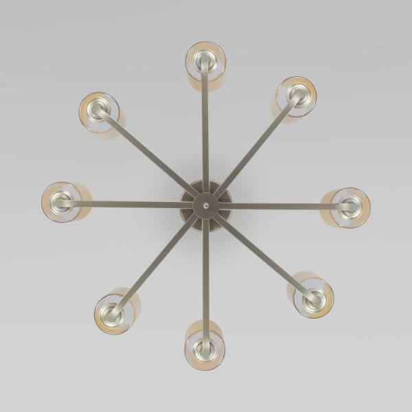 Потолочная люстра со стеклянными плафонами 60138/8 перламутровое золото