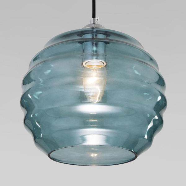 Подвесной светильник со стеклянным плафоном 50239/1 зеленый