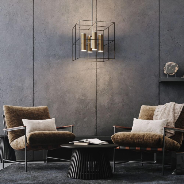 Потолочный светильник в стиле лофт 70142/8 латунь