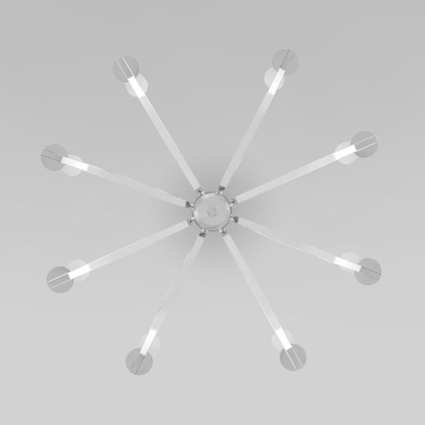 Потолочная люстра со стеклянными плафонами 60141/8 хром