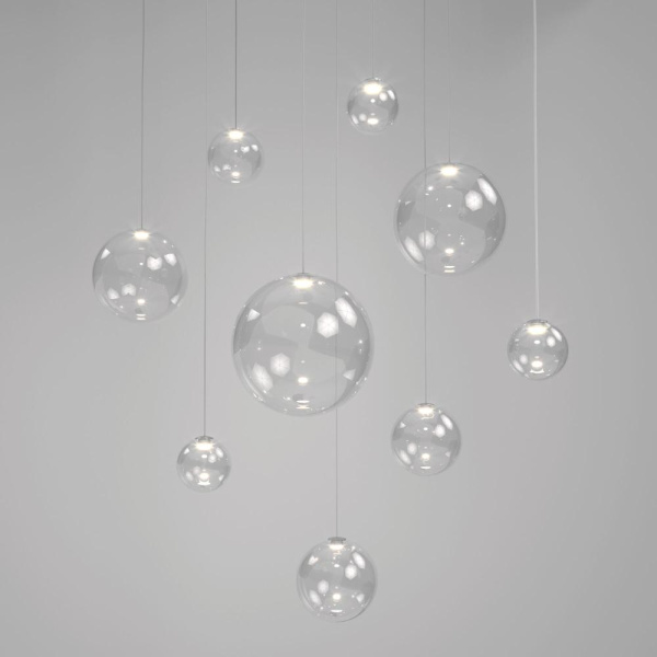 Подвесной светодиодный светильник со стеклянным плафоном 50232/1 LED прозрачный