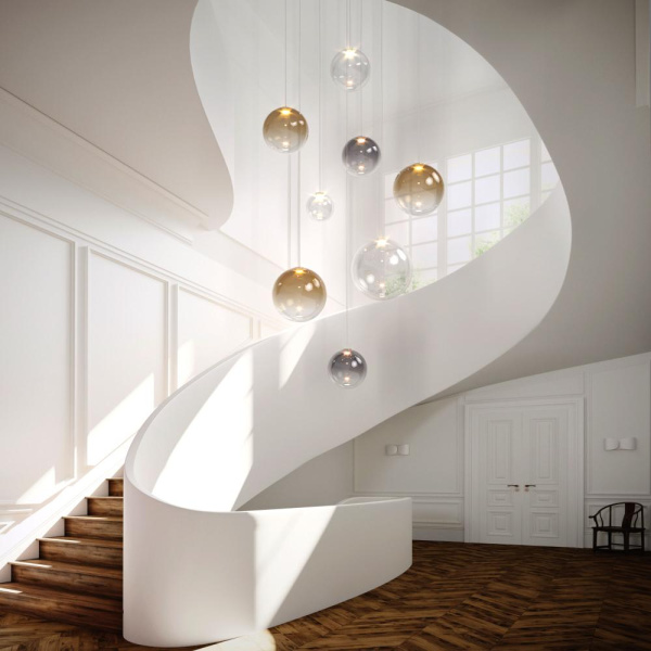 Подвесной светодиодный светильник со стеклянным плафоном 50230/1 LED дымчатый