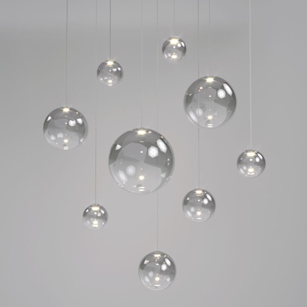 Подвесной светодиодный светильник со стеклянным плафоном 50230/1 LED дымчатый