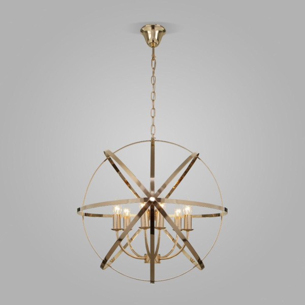 Подвесная люстра в стиле лофт 60139/6 золото