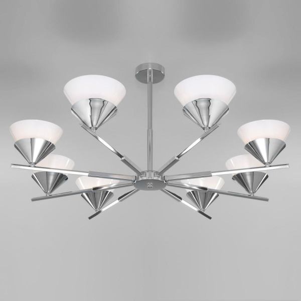 Потолочная люстра со стеклянными плафонами 70138/8 хром