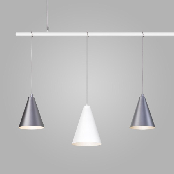 Подвесной светильник в стиле лофт 50088/5 белый/серебро