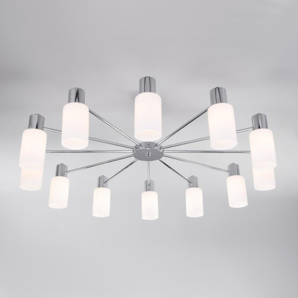 Потолочная люстра со стеклянными плафонами 70160/12 хром