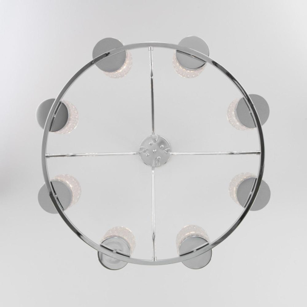 Потолочная люстра со стеклянными плафонами 60127/8 хром