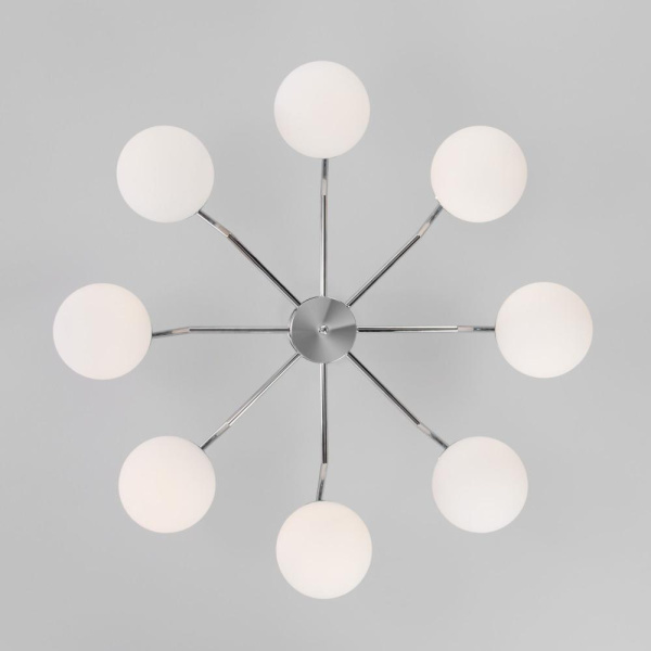 Потолочная люстра со стеклянными плафонами 70154/8 хром