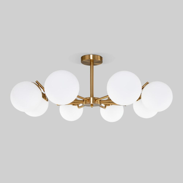 Потолочная люстра со стеклянными плафонами 70154/8 латунь