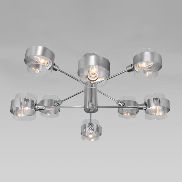Потолочный светильник в стиле лофт 70127/8 хром