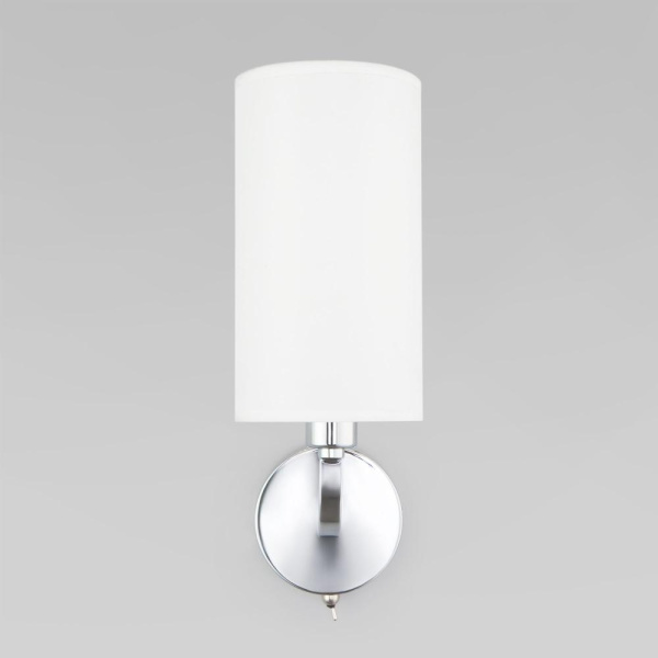 Настенный светильник с тканевым абажуром 60128/1 хром