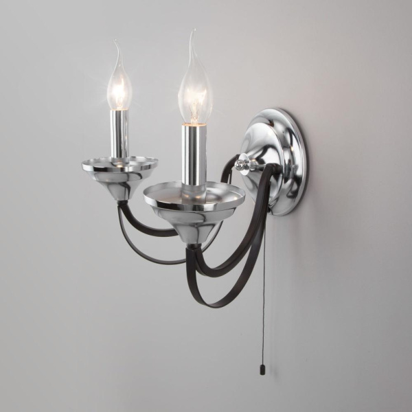 Настенный светильник в классическом стиле 60098/2 хром