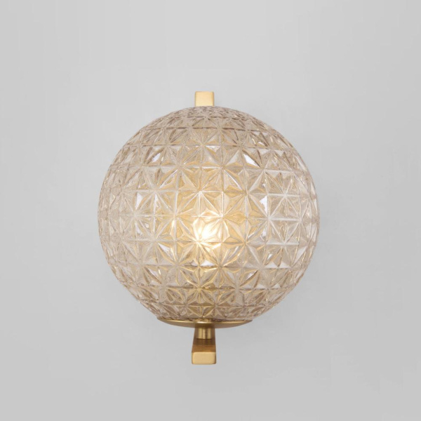 Настенный светильник со стеклянным плафоном 70131/1 латунь