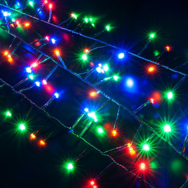 Гирлянда нить "Мишура" мульти 5м IP20 400-004 мульти