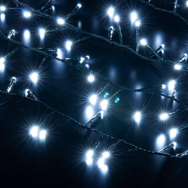 Гирлянда нить "Мишура" белый 5м IP20 400-004 белый