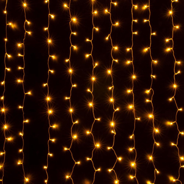 Гирлянда "Занавес" теплый белый 2*3м IP20 200-002 теплый белый