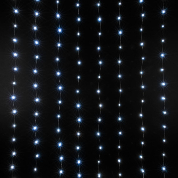 Гирлянда занавес "Роса" белый 2*3м IP20 200-004 белый