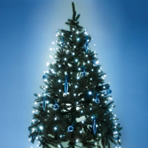 Гирлянда занавес "Роса" белый 2*3м IP20 200-004 белый