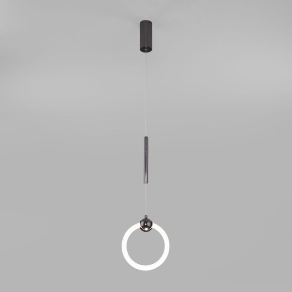 Подвесной светодиодный светильник в стиле минимализм 90165/1 черный жемчуг