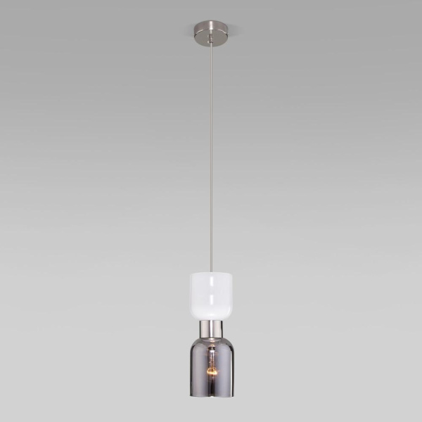 Подвесной светильник со стеклянными плафонами 50118/1 никель