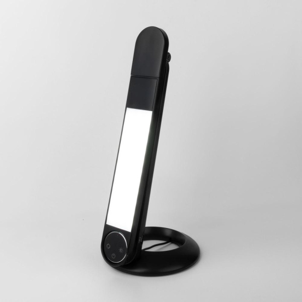 Настольный светодиодный светильник с сенсорным управлением и индукционной зарядкой 80428/1 черный