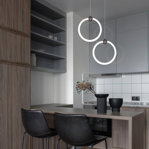 Подвесной светодиодный светильник в стиле минимализм 90166/1 черный