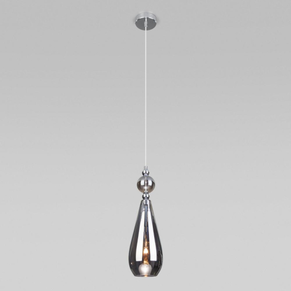 Подвесной светильник со стеклянным плафоном 50202/1 дымчатый