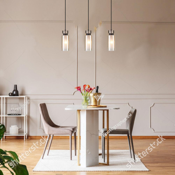 Подвесной светильник со стеклянными плафонами 50115/3 черный